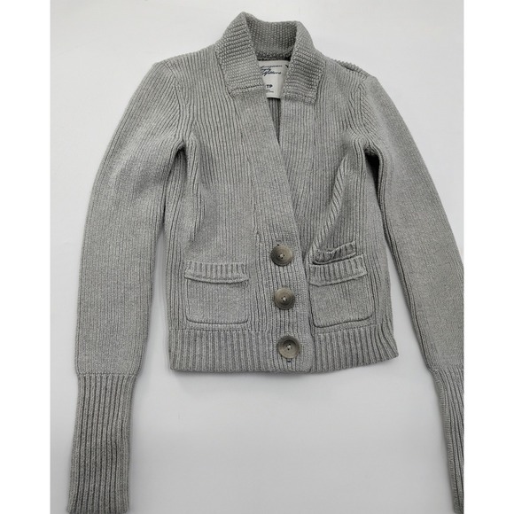 American Eagle Outfitters Kids Girls Gray Button Front Cardigan Sweater XS TP - Picture 2 of 10